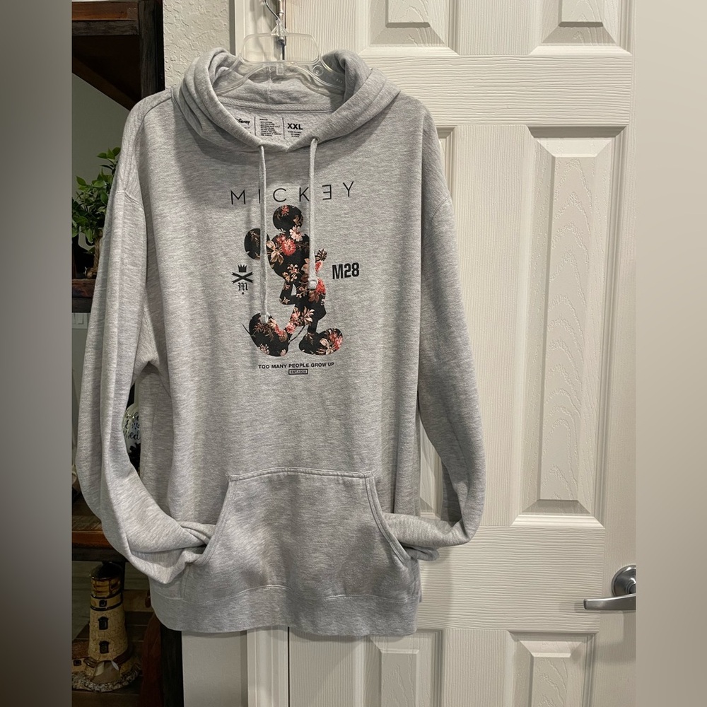 Disney Collection X Neff long
Sleeve Pullover Gray Hoodie floral mickey
XXL